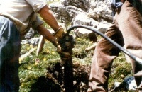 2.1.3. Erdverdrängen vertikal TU 080 bei Lawinenverbauung 2.1.3. Erdverdrängen vertikal TU 080 bei Lawinenverbauung