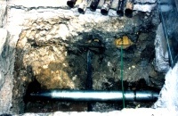 2.1.3. TERRA-Hammer TU 105 mini mit Spezial-Adapter hat schon viele Rohre ausgetrieben 2.1.3. TERRA-Hammer TU 105 mini mit Spezial-Adapter hat schon viele Rohre ausgetrieben