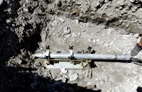 2.1.3. TERRA-Hammer TU 080 auf Startlafette beim Einlaufen 2.1.3. TERRA-Hammer TU 080 auf Startlafette beim Einlaufen