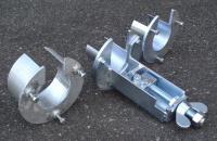 2.1.2. spannbare Seilklemme kurz und kompakt mit auswechselbaren Zentrierstutzen 2.1.2. spannbare Seilklemme kurz und kompakt mit auswechselbaren Zentrierstutzen