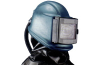 6.6. ZGH Commander II Sandstrahl-Helm aus Fiberglas mit Rückprallschutz, Jacke ohne Ärmel, Halskrause und Frischluftzuführung