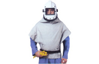 6.6. 5520 SO Sandstrahl-Helm aus Kunststoff mit Frischluftzuführung, Gürtel und Sicherheits-Regelventil