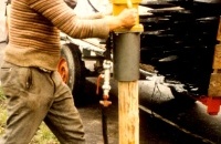 3.1. RK 110 rammt 150 mm Ø Zaunpfähle 3.1. RK 110 rammt 150 mm Ø Zaunpfähle